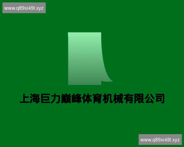 上海巨力巅峰体育机械有限公司